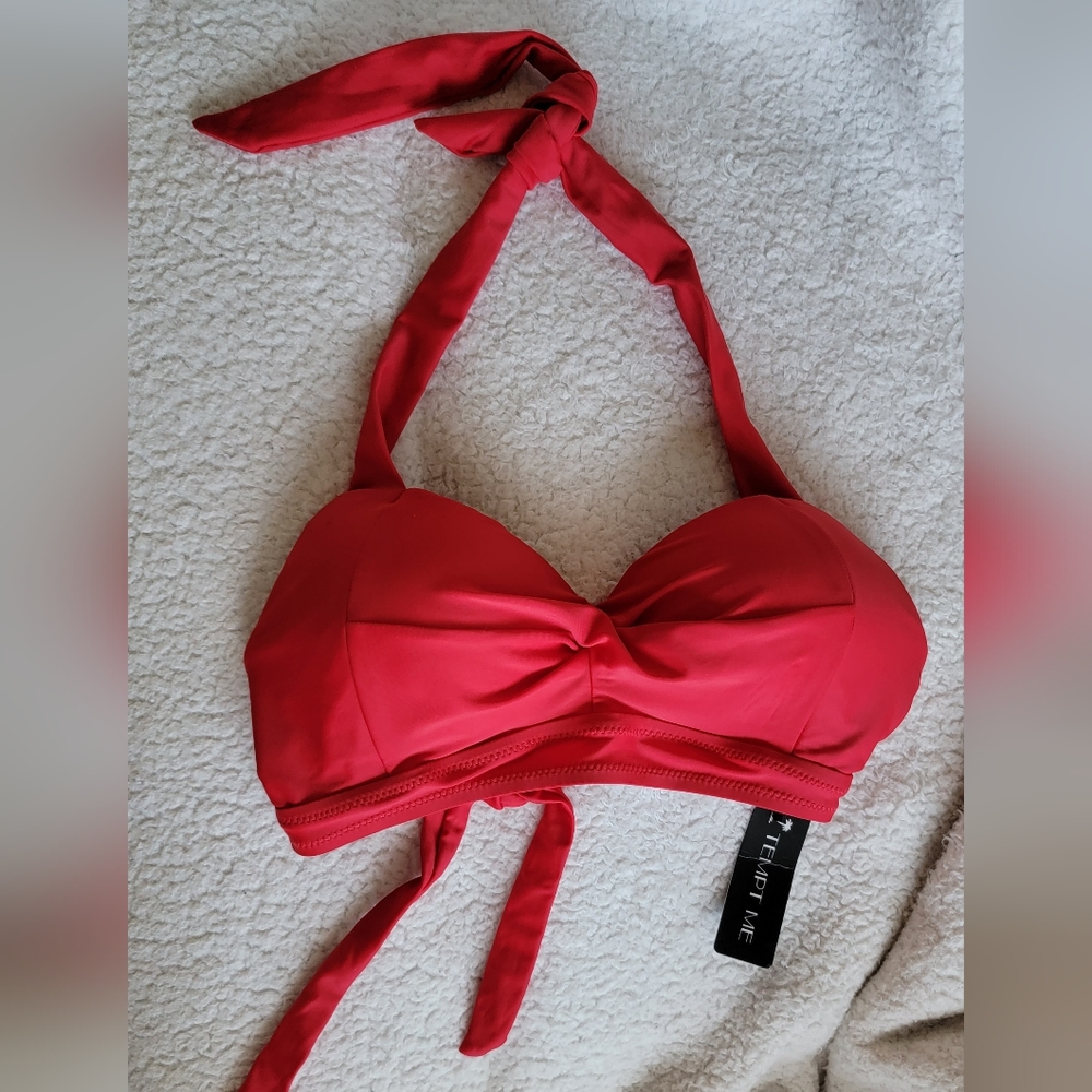 Tempt Me Halter Bikini Top